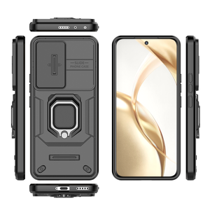 Para Honor200 Honor 200 <span class=keywords><strong>Pro</strong></span> 5G funda armadura a prueba de golpes funda de lente deslizante Honar Honer 200 <span class=keywords><strong>Pro</strong></span> 2024 soporte magnético anillo protector Fundas - Product Image 1