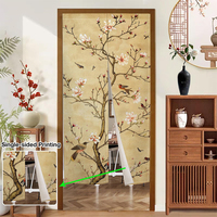 Rideau de porte Noren de style japonais, moderne et personnalisé, aspect artisanal, écologique, texte personnalisé, polyester et coton, occultant, ignifuge