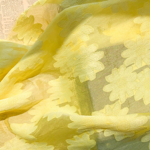 Tessuto <span class=keywords><strong>per</strong></span> Abbigliamento Femminile, 100% Poliestere, Jacquard con Motivi Floreali, <span class=keywords><strong>Organza</strong></span> <span class=keywords><strong>per</strong></span> <span class=keywords><strong>Abiti</strong></span> Eleganti da Donna - Product Image 2