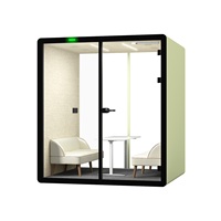 Vente directe usine – Cabine de réunion insonorisée modulaire et mobile pour plusieurs personnes, personnalisable, avec panneaux acoustiques pour bureau