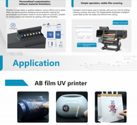 Machine d'impression UV DTF avec tête d'impression I3200 entièrement automatique pour impression rouleau à rouleau et d'étiquettes sur matériaux polyester