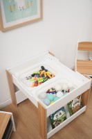 Ensemble de chaises multifonctionnelles pour enfants Table de jeu avec rangement