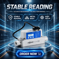 Débitmètre massique thermique en acier inoxydable 2,8-1000 Nl/min RS485 Modbus 4-20 mA OEM pour air, azote, oxygène, hydrogène, hélium