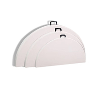 Table Robuste 10 Places Pliante Moderne en Plastique pour Banquets, Mariages en Extérieur, Matériaux HDPE, Métal et Fer, pour Repas