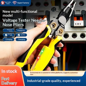 Pelacables Eléctrico Multifunción 8 en 1 Personalizado para Electricistas, Herramienta de Prueba de Líneas y Separación de Cables, Tipo Tornillo de Banco Puntiagudo - Product Image 1