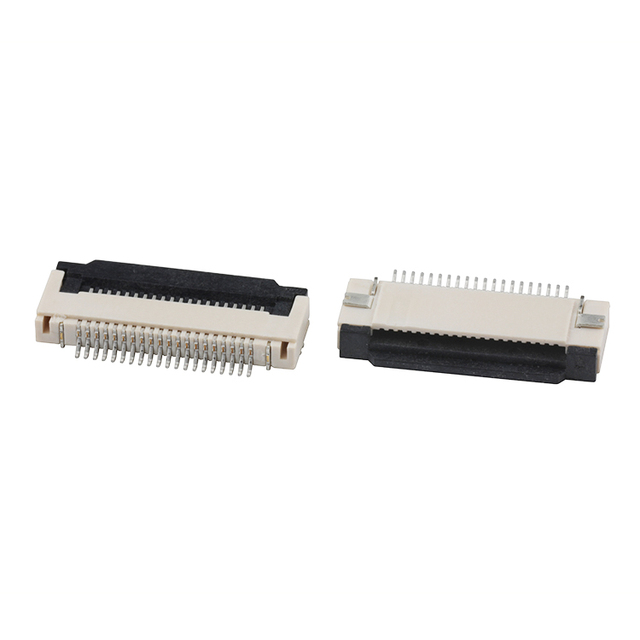 High Quality 0.5mm Pitch H=2.0mm ZIF FPC FFC Connector 0.5mm Pitch SMT Type 90degree FPC Connector
