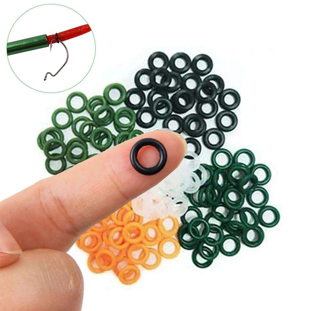 100Pcs Wacky Worms O-Rings for Wacky Rigging Wacky Worm Tool for