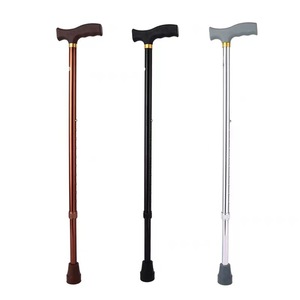 Bastón de aleación de aluminio para personas mayores, bastón telescópico ajustable con mango antideslizante, soporte para senderismo al aire libre - Product Image 4