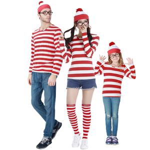 T-shirt coordinata per la famiglia Dove è Wally, per bambini, donne e uomini, con montatura per occhiali, costumi per cosplay, TV, film, abbigliamento per palcoscenico e danza AL087-W - Product Image 1