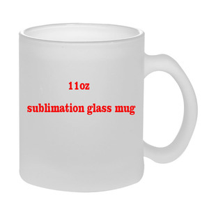 Frosted Glass Mug 11oz Sublimation Ready With Handle For Business Gifts - Product Image 4