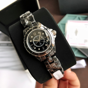 Reloj de Pulsera de Cuarzo para Mujer CC Luxury, Marca de Alta Gama, con Indicador de Semana, Resistente al Agua, Correa de Cerámica y Caja de Latón - Product Image 1