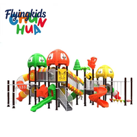 Toboggan Commercial Coloré et Robuste en Acier et Plastique pour Aire de Jeux de Maternelle, Parc d'Aventures, Équipement de Terrain de Jeux Extérieur, Centre Commercial