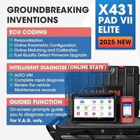 LAUNCH X431 PAD VII Elite 2025, Herramienta de Reprogramación J2534 de Alta Gama, Mapa de Topología Inteligente, Escáner de Diagnóstico Bidireccional ECU