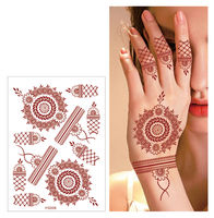 Pegatinas de Tatuajes de Henna para Manos y Pies - Temporales, Personalizables, Ecológicas, con Diseños Sexys y a la Moda