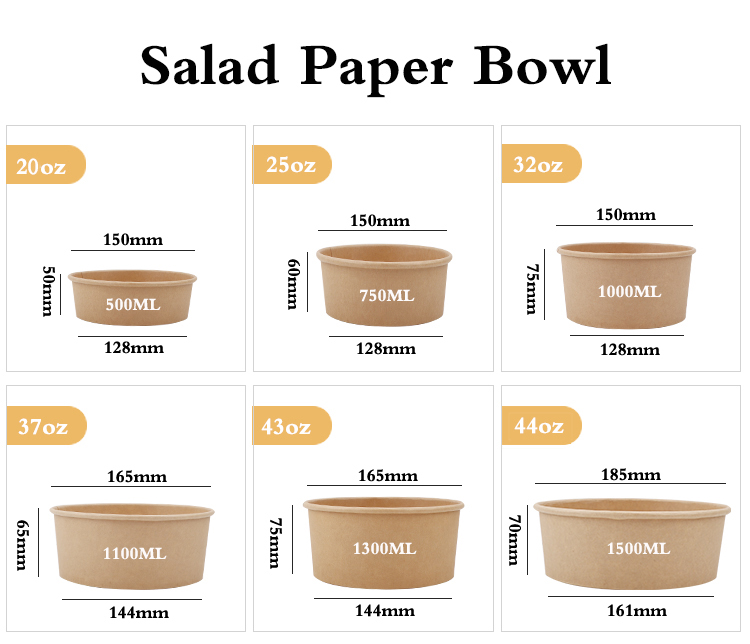 Ciotola in carta kraft