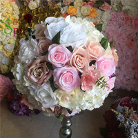 SPR prix de gros fête de mariage anniversaire bébé douche hôtel maison boules de fleurs personnalisées pour table de mariage pièce maîtresse boule de fleurs