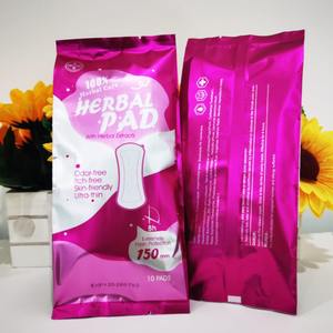 Prof.Ding RTS/OEM Großhandel Kräuter Wingless <span class=keywords><strong>Pads</strong></span> Yoni Damen binden Baumwolle Detox Anti-Juckreiz Entfernen Sie Geruch Kräuter Panty Liner - Product Image 2