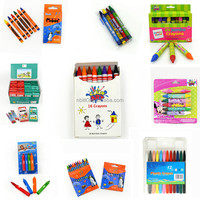 Lot de 3 Crayons Hexagonaux Anti-Roulement 3 Couleurs, Crayons de Cire Faciles à Tenir, Non Toxiques, pour Dessin d'Enfants et Tout-Petits, Personnalisation OEM