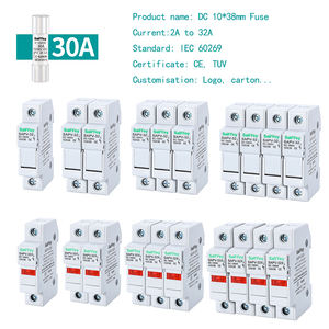 Saiffey RT16-0/NH série NH tube carré en céramique fusible lien couteau enfichable haut/bas rupture 100A pour basse tension métal OEM - Product Image 5