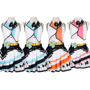 Traje de actuación musical para mujer con temática de piano, de origen de fábrica, para línea de producción de vestuario de espectáculos. - Product Image 4