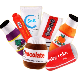 ของเล่นตุ๊กตาธีมอาหารสำหรับใช้ในบ้านและงานปาร์ตี้อายุ5-7ปีออกแบบให้คลายเครียดและทำความสะอาดได้เต็มไปด้วยผ้าฝ้าย PP - Product Image 1