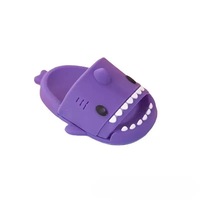 Breloque de chaussure unisexe transfrontalière la plus vendue, 10 couleurs, petit requin 3D, porte-clés, décoration de style fleur pour chaussures, accessoire DIY en PVC
