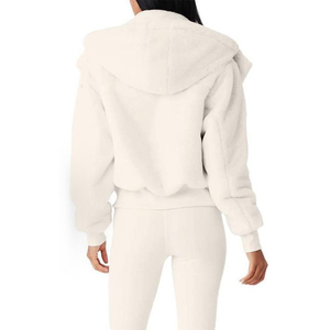 <span class=keywords><strong>Cappotto</strong></span> in pile Teddy da donna, caldo e morbido, con texture soffice, vestibilità oversize e taglio corto, ideale per l'uso quotidiano - Collezione Hot Sale - Product Image 6