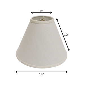 HMS 13 \ "di lusso moderno asiatico paralume chiaro interno bianco Off-White profondo cono tessuto di lino metallo minimalista illuminazione interna coperture - Product Image 4
