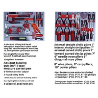 Set Perkakas Tangan Lengkap Hard Case 369 Pcs, Ukuran 1/4", 3/8", 1/2" untuk Garasi, Bengkel & Peralatan Industri OEM