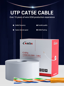 305m dễ dàng kéo ra khỏi hộp cáp mạng <span class=keywords><strong>1000ft</strong></span> 24AWG Cat5 CÁP UTP CAT 5E 4 cặp xoắn 150MHz - Product Image 5