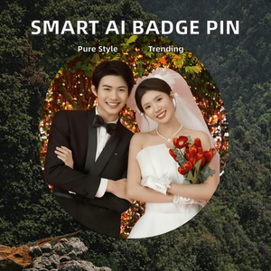 ป้ายชื่ออิเล็กทรอนิกส์แบบดิจิทัลพร้อมหน้าจอสัมผัส IPS AI อัจฉริยะรุ่นใหม่ ปี 2026 พร้อมสายคล้องคอ รองรับวีดีโอ MP3 สำหรับพนักงาน โรงเรียน และงานอีเว้นท์ รุ่น N88 - Product Image 2