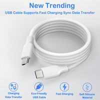 Cable USB Tipo-C TKT 1M con Blindaje Trenzado para iPhone, Carga Rápida 3A, Revestimiento de TPE, Transferencia de Datos de Alta Velocidad, Compatible con Auriculares