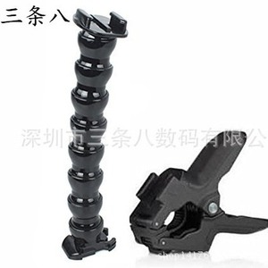 Action Cam Mount Flexible <b>Clamp</b> Bracket 7 Joint Snake Arm Shark <b>Clip</b> Quick Release For GoPro Hero4 3 Plus Xiaomi Yi 4K - Product Image 2
