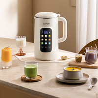 Nouveauté : Mixeur multifonctionnel 1,2 L avec moteur allemand sans balais, pour jus, lait de soja et lait de noix, facile à nettoyer, usage domestique