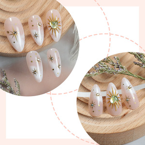 <span class=keywords><strong>Uñas</strong></span> Postizas Acrílicas de Larga Duración con Brillo Francés Sun Star, 24 Piezas - Product Image 2