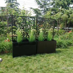 Metal Garden Arch <strong>Trellis</strong> <strong>with</strong> 2 Garden <strong>Planter</strong> Box/ Climbing Planting Patio Decoration/Metal <strong>Planter</strong> Box <strong>with</strong> Trelis - Product Image 1