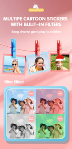 Jouet téléphone portable attrayant au design de dessin animé, idéal pour les jeunes enfants, avec appareil photo, parfait comme cadeau de fête - Product Image 6