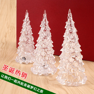 Acrylic Christmas <b>Tree</b> Night Light Led <b>Lighting</b> Tabletop Decor For Youth - Product Image 1