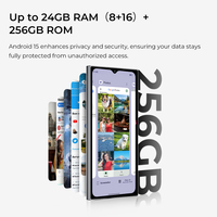 Téléphone OUKITEL C62 PRO à double écran, écran principal de 6,88 pouces, écran secondaire de 1,81 pouce, 5150 mAh, 6 Go + 256 Go, Android 15