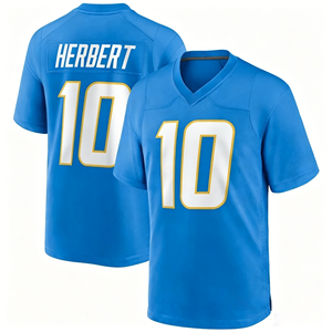 Vente en gros de maillots de football américain brodés # 10 Justin Herbert Maillot de football américain pour hommes Los Angeles - Product Image 1