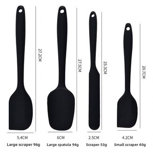Wholesale 6pcs Full Silicone Kitchen Utensil Set Heat Resistant Non-stick Seamless Cooking Tools Food Grade Custom Logo OEM - Product Image 2