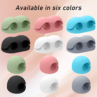 Support de crayons et stylos adhésif en silicone pour bureau, organisateur de câbles muraux, gestion des câbles USB, attache-câbles