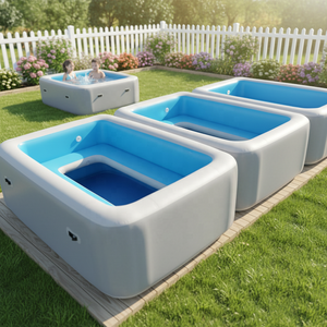 Coussin gonflable pour <span class=keywords><strong>piscine</strong></span> avec matériau DWF pour enfants et bébés - Utilisation familiale pour jeux de balles océaniques et pêche - Product Image 6