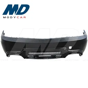 WALD Black Bison Style Glass Fiber Rear Bumper With CF Diffuser For 2011-2014 Mercedes Benz SLK-CLASS R172