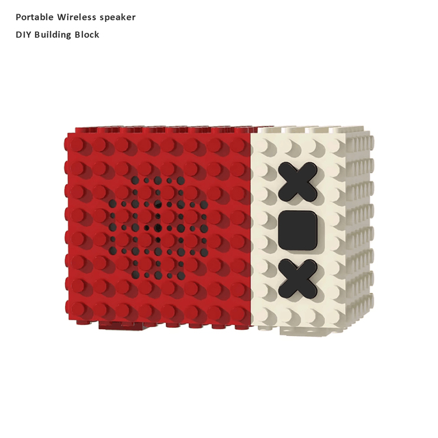 Creative DIY Building Block Bluetooths Speaker Sound TWS Stereo Kids Educational Toy Puzzle Design Wireless Speaker