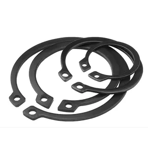 Steel Galvanized Black Zinc Plated ASTM A325 A307 GR2 GR5 193 E Clip Retaining Ring For Bores For Shafts DIN471 DIN472 DIN6799