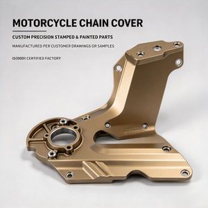 Cache-chaîne et panneau de protection de pignon pour moto en tôle d'acier de haute précision, embouti avec précision - Product Image 1