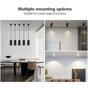 Fil de suspension exposé LED <span class=keywords><strong>suspendu</strong></span> Downlight cylindrique Simple Restaurant bureau couloir <span class=keywords><strong>plafond</strong></span> <span class=keywords><strong>suspendu</strong></span> LED lumières vers le bas - Product Image 3