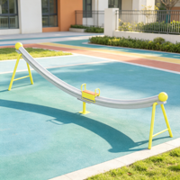 Parcours de tyrolienne monopiste non motorisé pour enfants, équipement de jeu extérieur à gravité pour parcs communautaires et aires de jeux