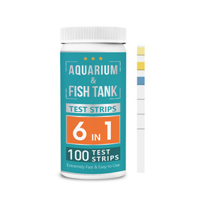 Tiras reactivas para acuarios, 6 en 1, 100 tiras, comprobador de calidad del agua para tanques de agua dulce y salada - Product Image 3